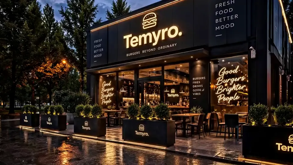 Exemplu de site: Burgeri — Localul